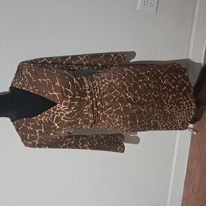 NWT JB by Julie Brown silky stretch dress, size LG, $200.00